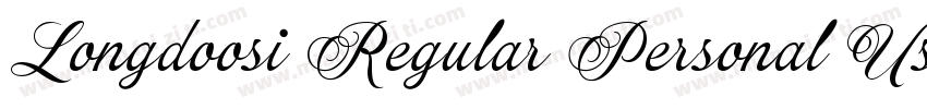 Longdoosi Regular Personal Use字体转换